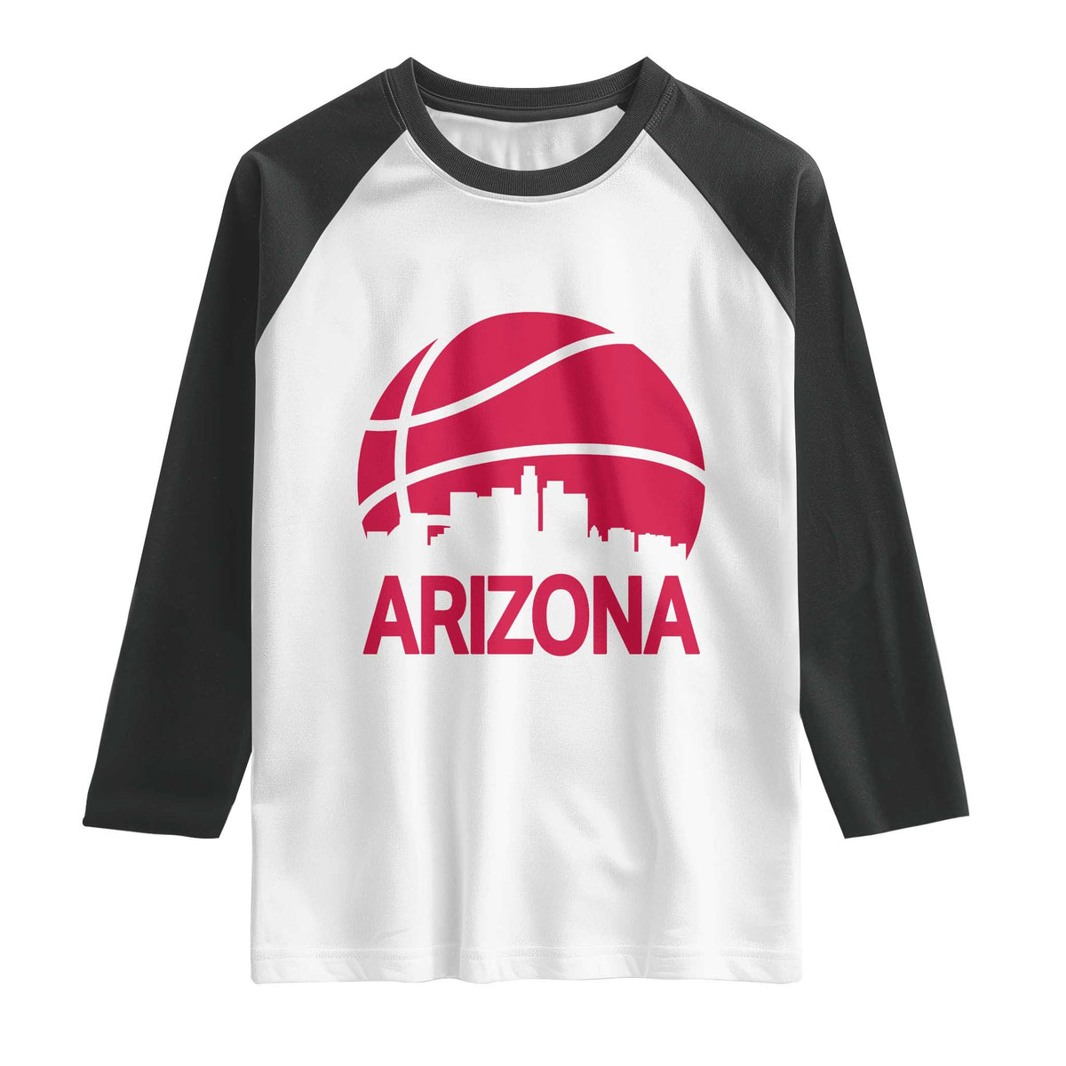Arizona Skyline State Pride Raglan Shirt Modern Urban Hoops Basketball