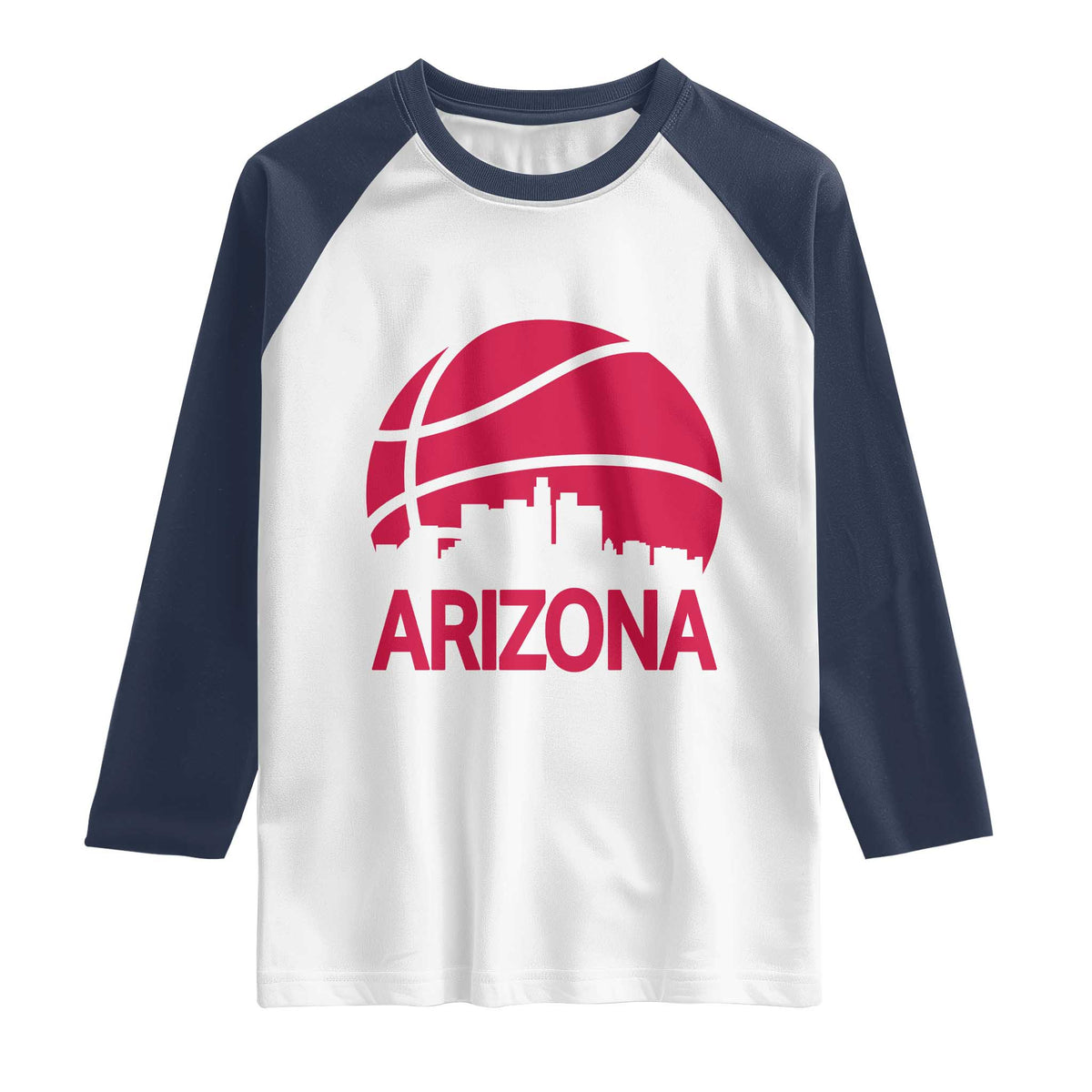 Arizona Skyline State Pride Raglan Shirt Modern Urban Hoops Basketball