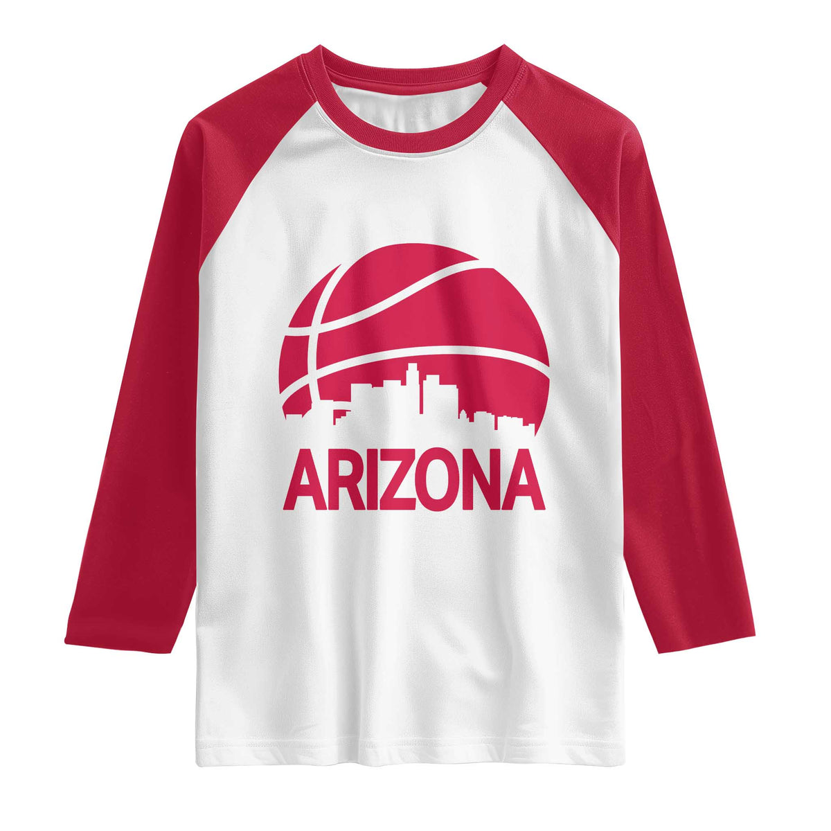 Arizona Skyline State Pride Raglan Shirt Modern Urban Hoops Basketball