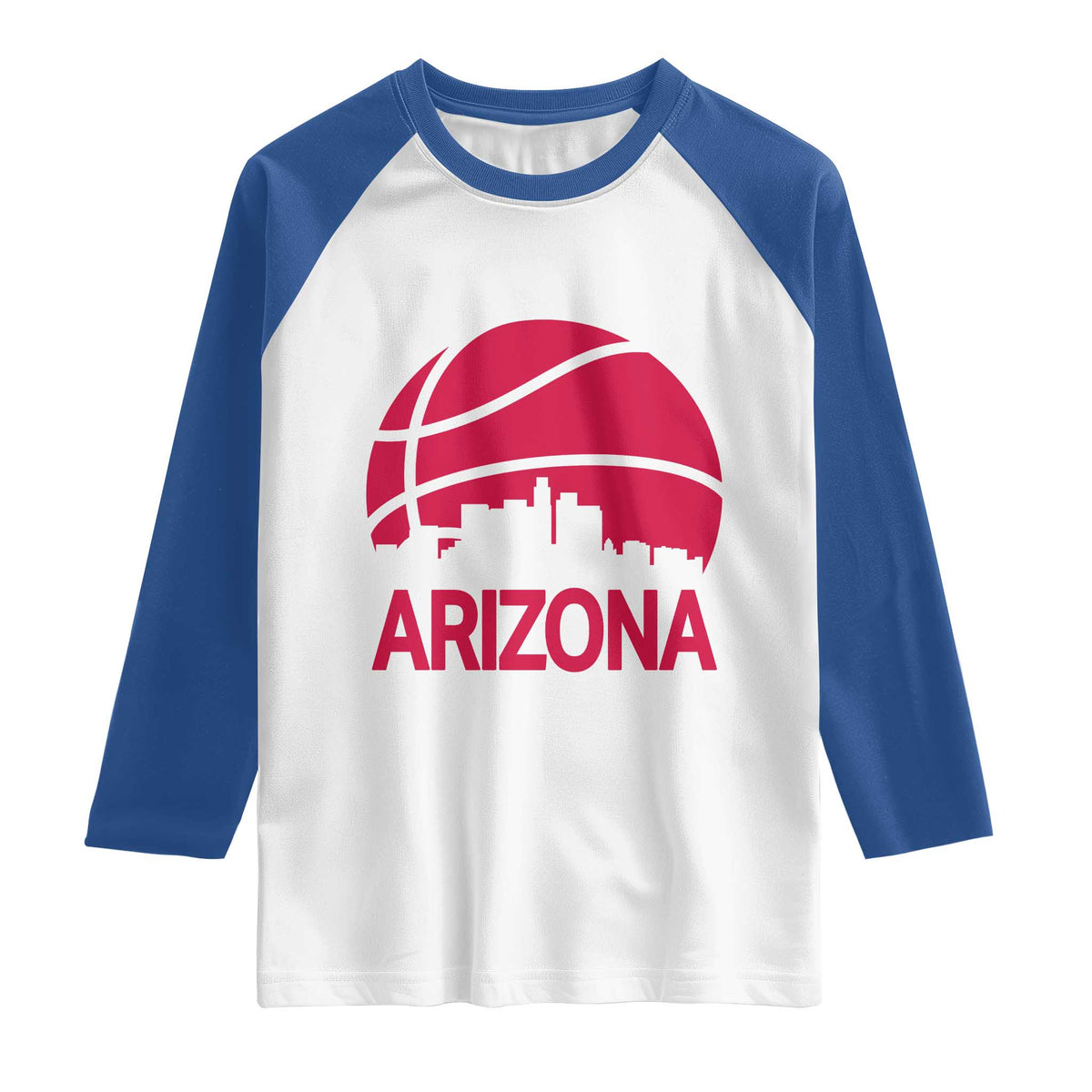 Arizona Skyline State Pride Raglan Shirt Modern Urban Hoops Basketball