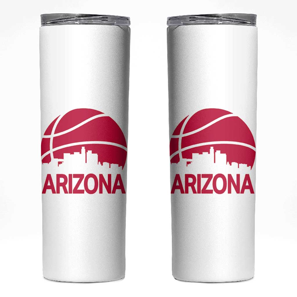 Arizona Skyline State Pride Skinny Tumbler Modern Urban Hoops Basketball