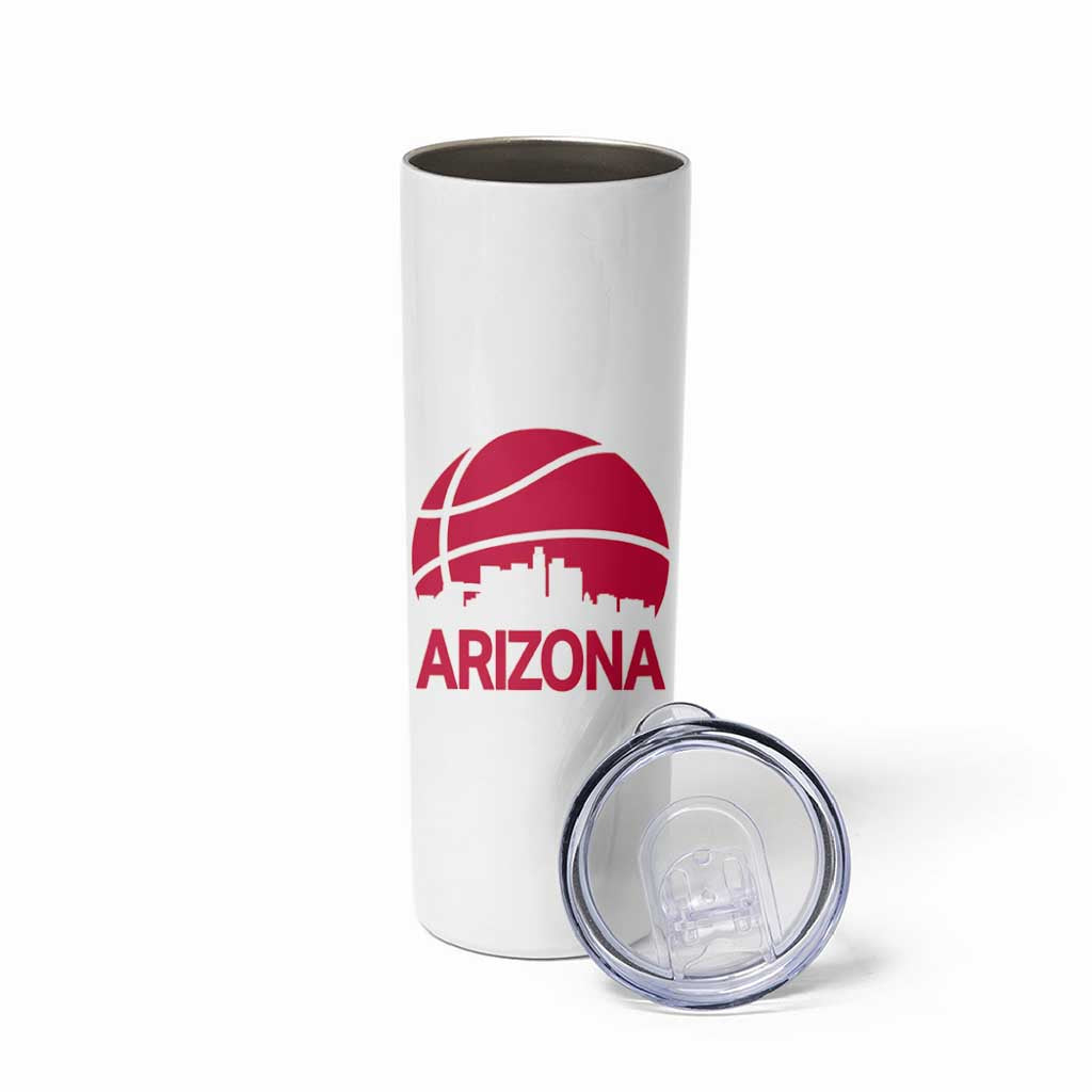 Arizona Skyline State Pride Skinny Tumbler Modern Urban Hoops Basketball