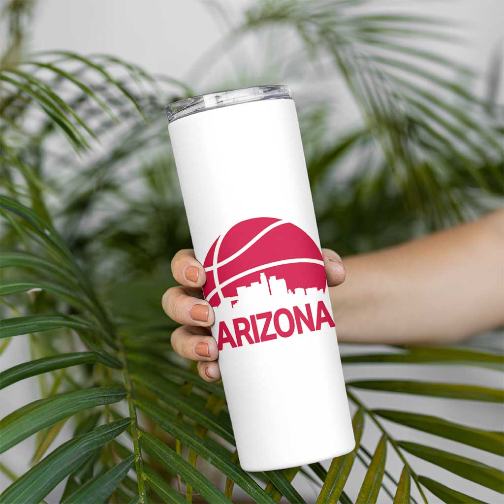 Arizona Skyline State Pride Skinny Tumbler Modern Urban Hoops Basketball