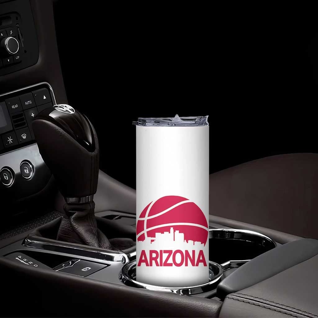 Arizona Skyline State Pride Skinny Tumbler Modern Urban Hoops Basketball