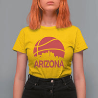 Arizona Skyline State Pride T Shirt For Women Modern Urban Hoops Basketball