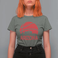 Arizona Skyline State Pride T Shirt For Women Modern Urban Hoops Basketball