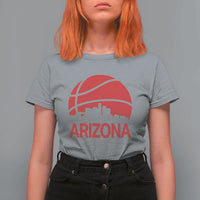 Arizona Skyline State Pride T Shirt For Women Modern Urban Hoops Basketball