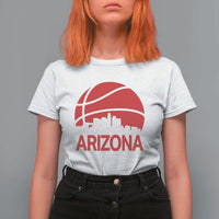 Arizona Skyline State Pride T Shirt For Women Modern Urban Hoops Basketball