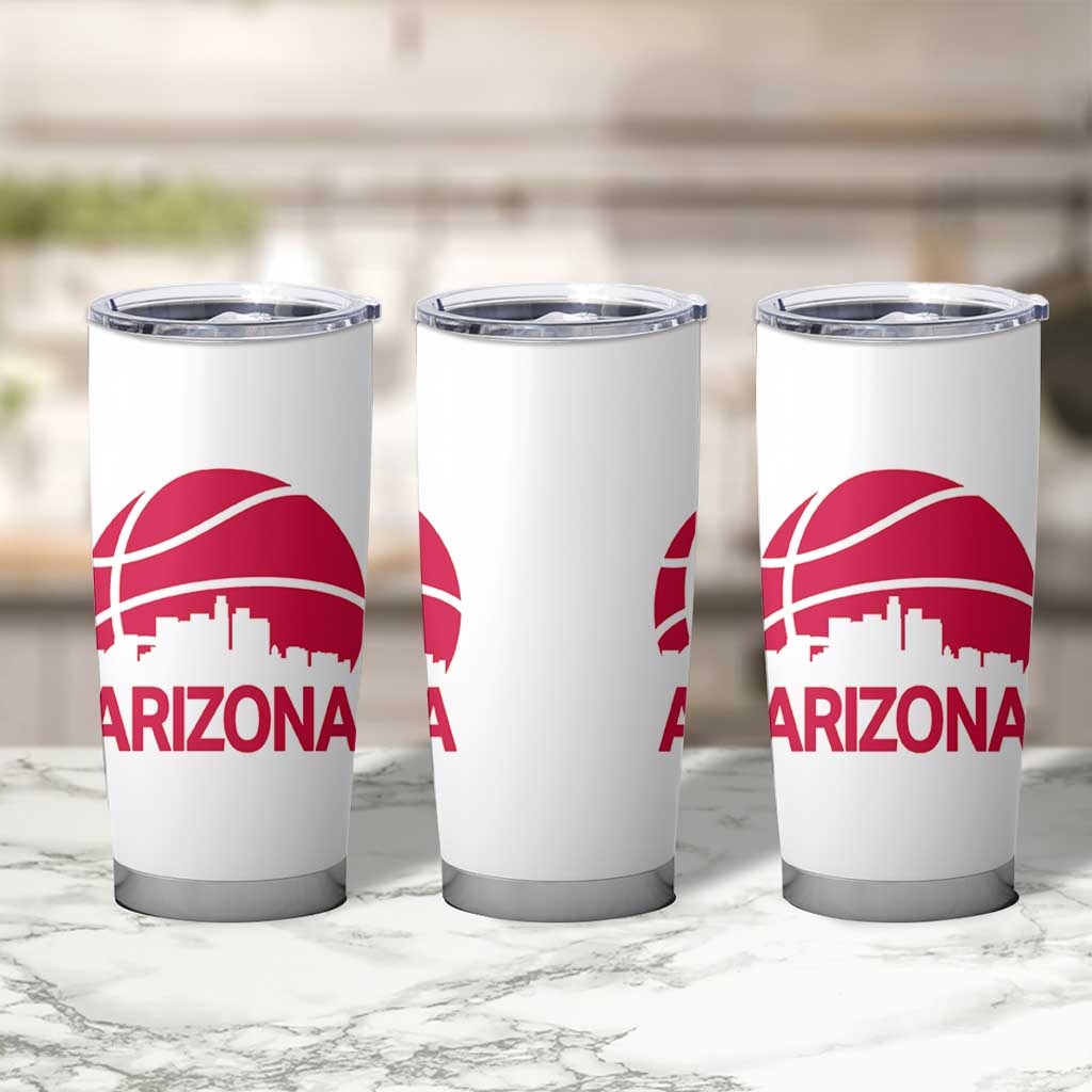 Arizona Skyline State Pride Tumbler Cup Modern Urban Hoops Basketball