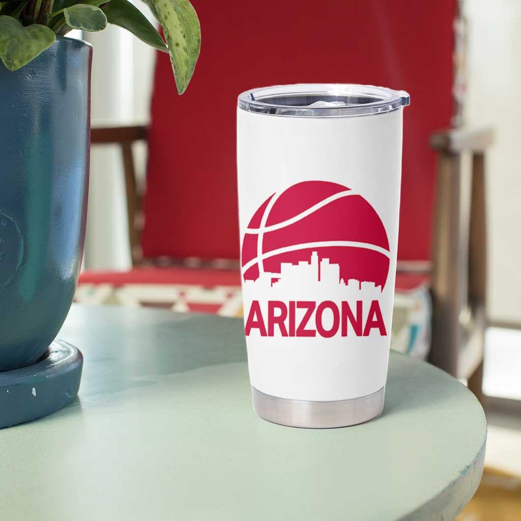 Arizona Skyline State Pride Tumbler Cup Modern Urban Hoops Basketball