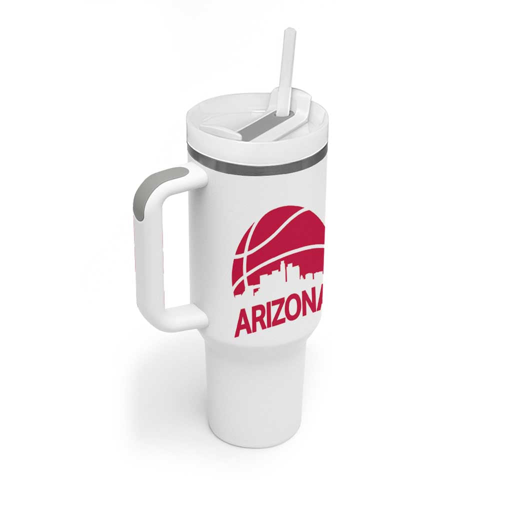 Arizona Skyline State Pride Tumbler With Handle Modern Urban Hoops Basketball