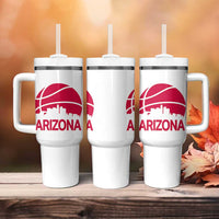 Arizona Skyline State Pride Tumbler With Handle Modern Urban Hoops Basketball