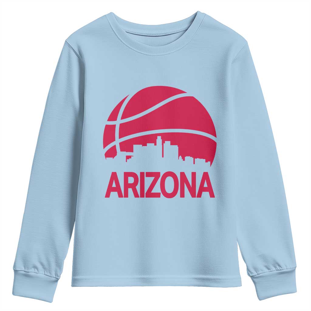 Arizona Skyline State Pride Youth Sweatshirt Modern Urban Hoops Basketball