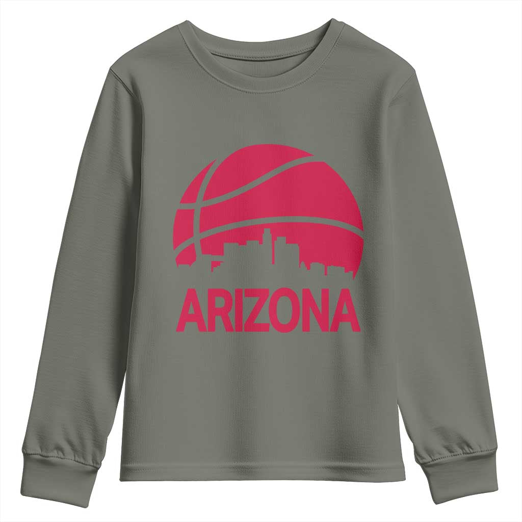 Arizona Skyline State Pride Youth Sweatshirt Modern Urban Hoops Basketball