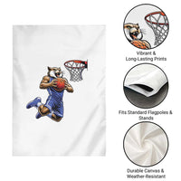 Funny Wildcat Dunking Basketball Garden Flag Gift For Sports Fan