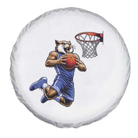 Funny Wildcat Dunking Basketball Spare Tire Cover Gift For Sports Fan