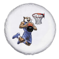 Funny Wildcat Dunking Basketball Spare Tire Cover Gift For Sports Fan