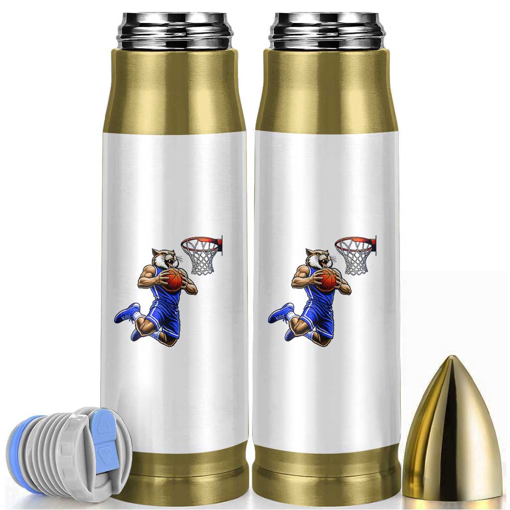 Funny Wildcat Dunking Basketball Bullet Tumbler Gift For Sports Fan
