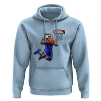 Funny Wildcat Dunking Basketball Hoodie Gift For Sports Fan