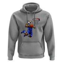 Funny Wildcat Dunking Basketball Hoodie Gift For Sports Fan
