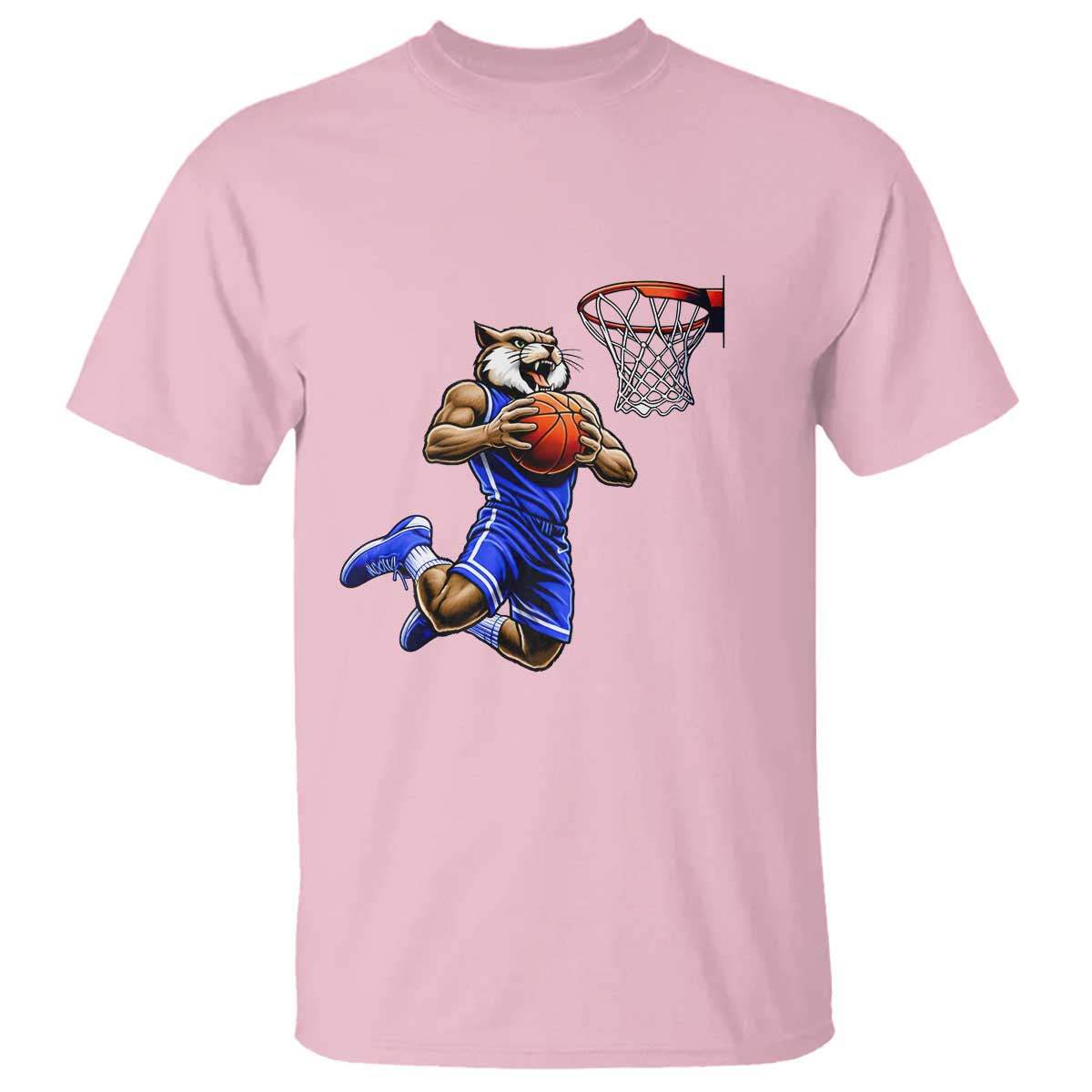 Funny Wildcat Dunking Basketball T Shirt Gift For Sports Fan