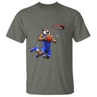 Funny Wildcat Dunking Basketball T Shirt Gift For Sports Fan