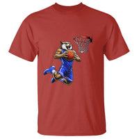Funny Wildcat Dunking Basketball T Shirt Gift For Sports Fan