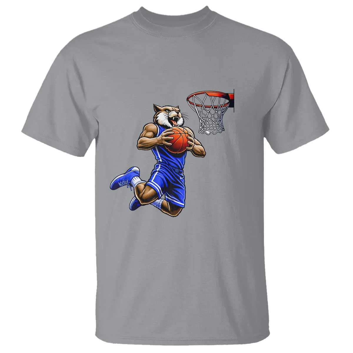 Funny Wildcat Dunking Basketball T Shirt Gift For Sports Fan