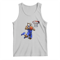 Funny Wildcat Dunking Basketball Tank Top Gift For Sports Fan