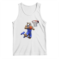 Funny Wildcat Dunking Basketball Tank Top Gift For Sports Fan