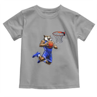 Funny Wildcat Dunking Basketball Toddler T Shirt Gift For Sports Fan
