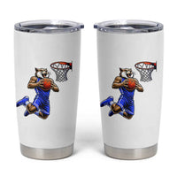Funny Wildcat Dunking Basketball Tumbler Cup Gift For Sports Fan