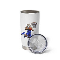 Funny Wildcat Dunking Basketball Tumbler Cup Gift For Sports Fan
