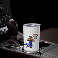 Funny Wildcat Dunking Basketball Tumbler Cup Gift For Sports Fan