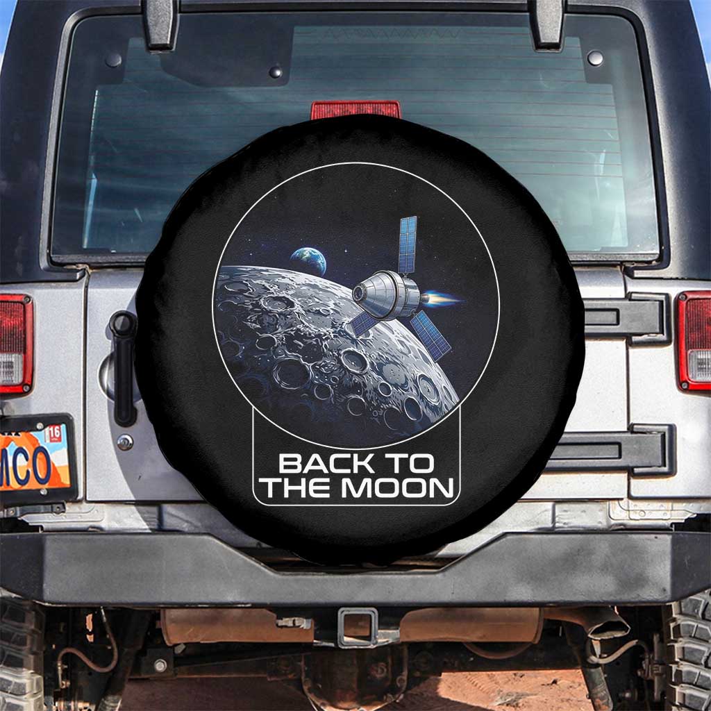 Back To The Moon Spare Tire Cover Lunar Mission Astronaut Space Lover