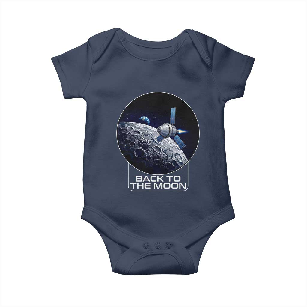 Back To The Moon Baby Onesie Lunar Mission Astronaut Space Lover