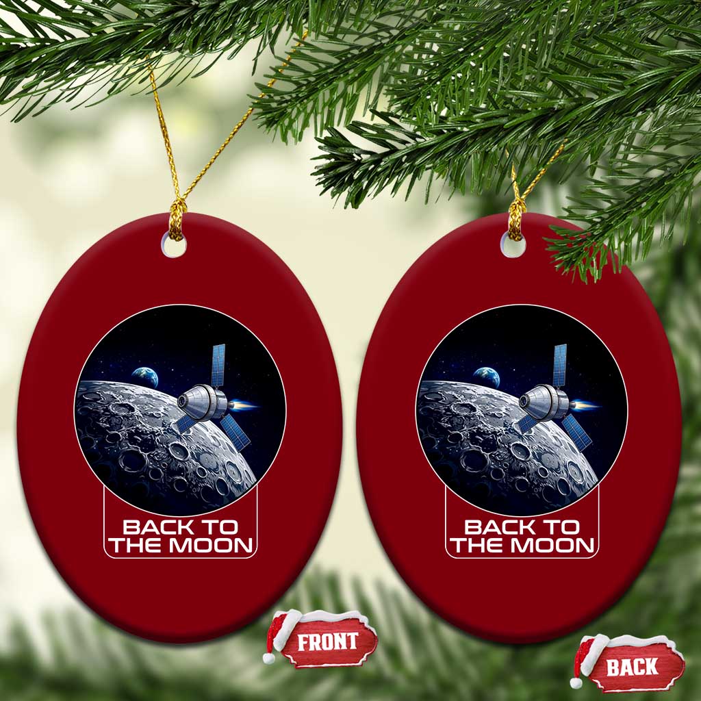 Back To The Moon Ceramic Ornament Lunar Mission Astronaut Space Lover