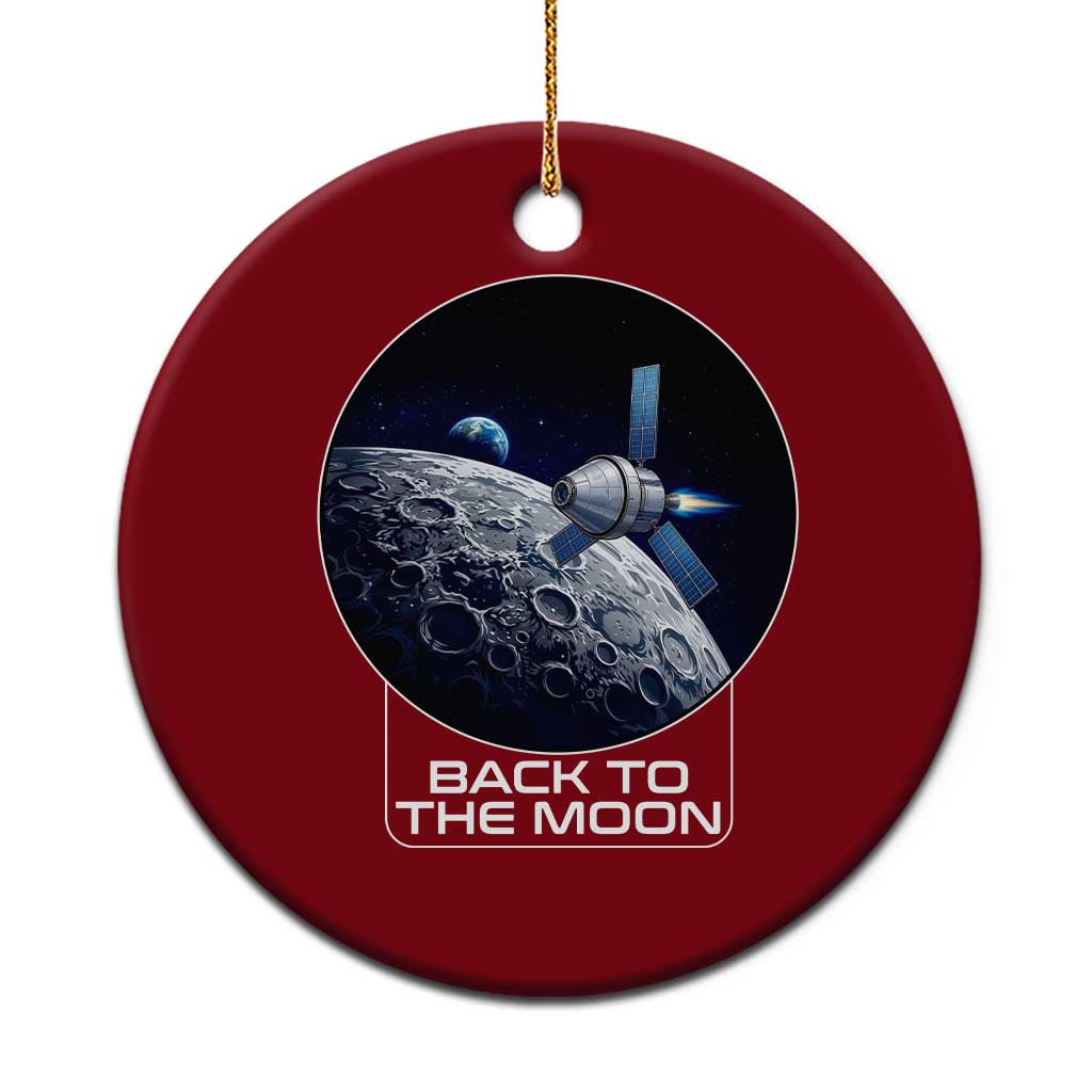 Back To The Moon Ceramic Ornament Lunar Mission Astronaut Space Lover