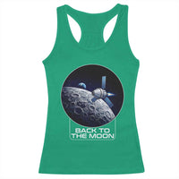 Back To The Moon Racerback Tank Top Lunar Mission Astronaut Space Lover