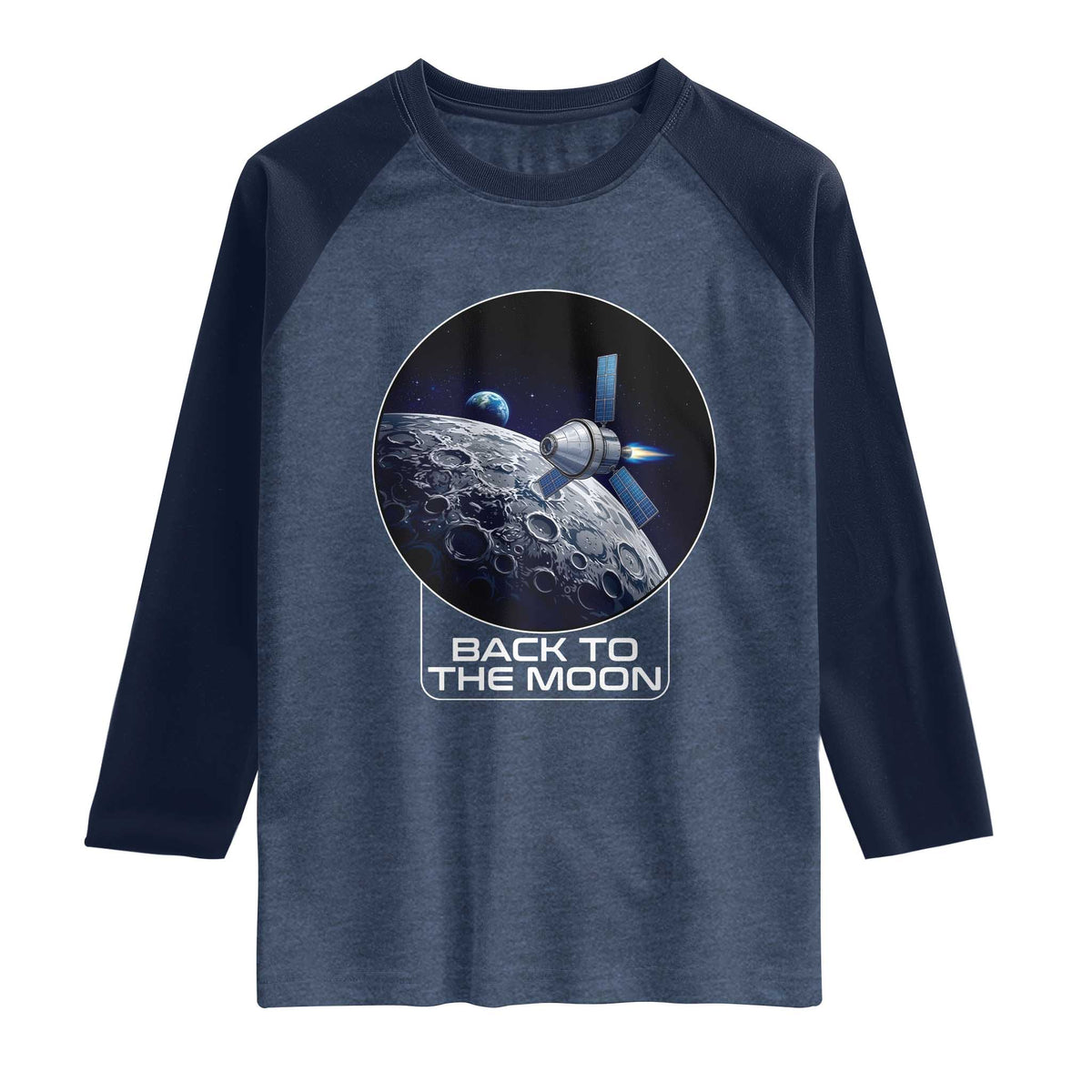 Back To The Moon Raglan Shirt Lunar Mission Astronaut Space Lover