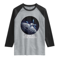 Back To The Moon Raglan Shirt Lunar Mission Astronaut Space Lover