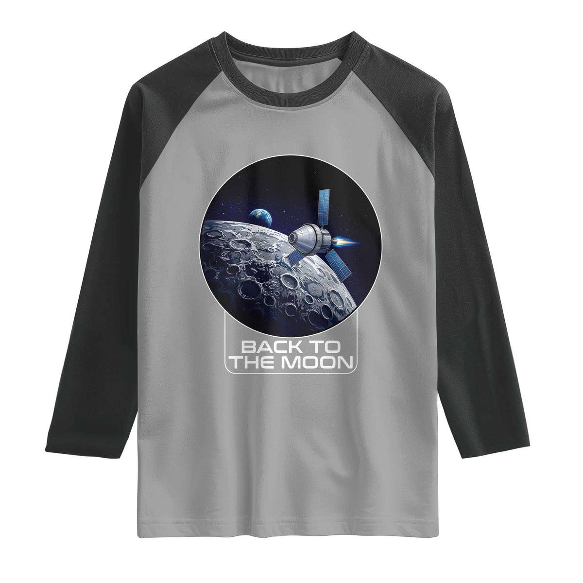 Back To The Moon Raglan Shirt Lunar Mission Astronaut Space Lover