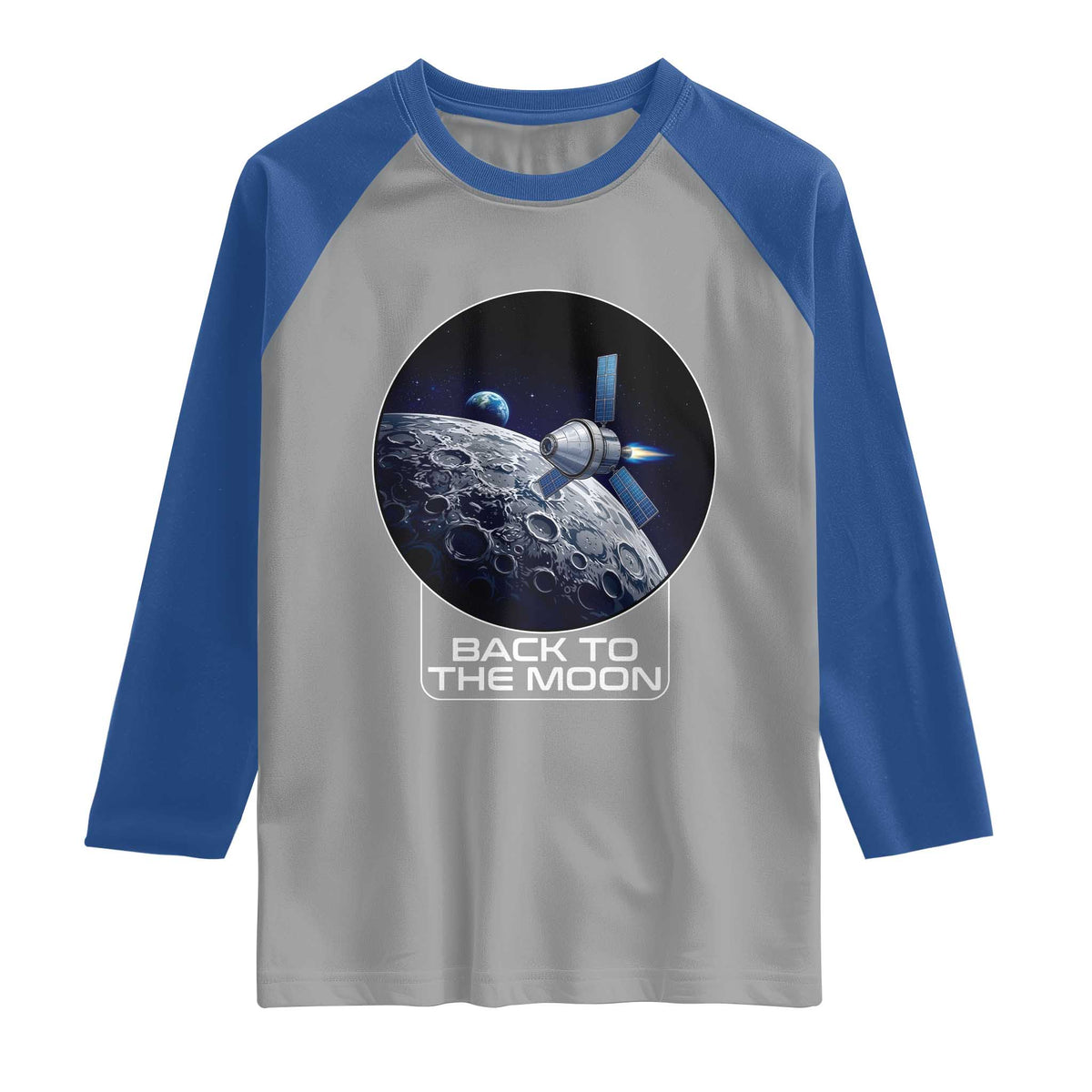 Back To The Moon Raglan Shirt Lunar Mission Astronaut Space Lover