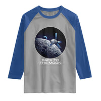 Back To The Moon Raglan Shirt Lunar Mission Astronaut Space Lover