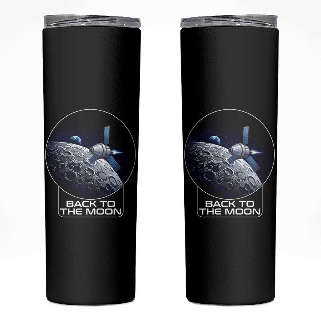 Back To The Moon Skinny Tumbler Lunar Mission Astronaut Space Lover