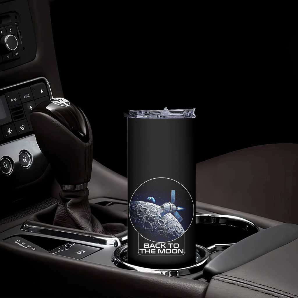 Back To The Moon Skinny Tumbler Lunar Mission Astronaut Space Lover