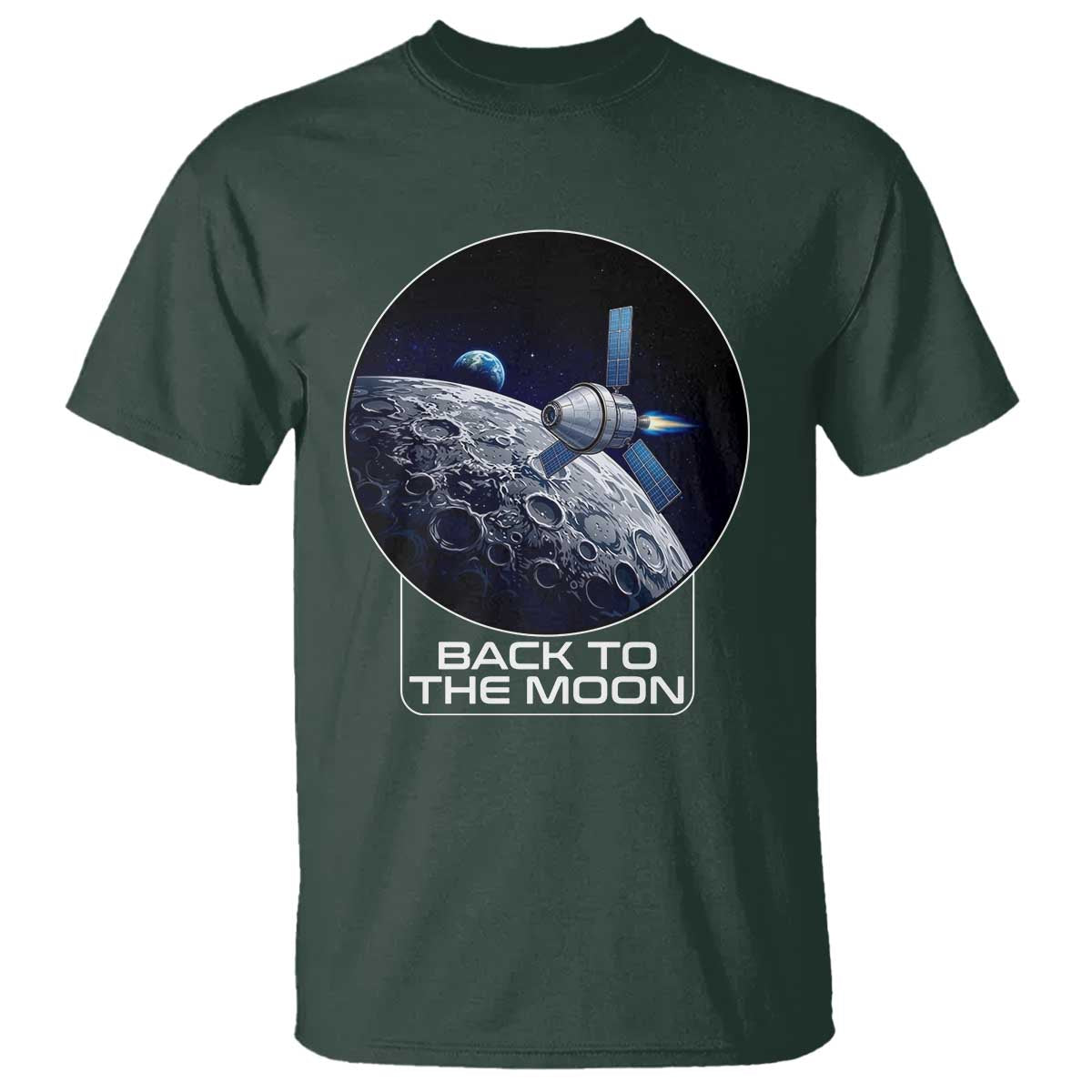 Back To The Moon T Shirt Lunar Mission Astronaut Space Lover
