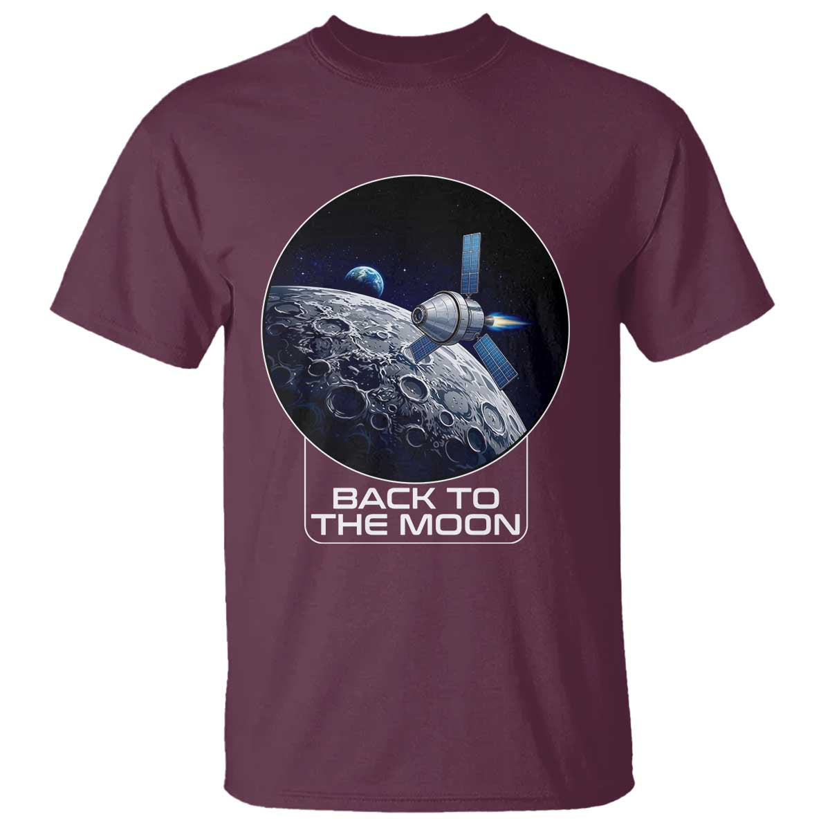 Back To The Moon T Shirt Lunar Mission Astronaut Space Lover