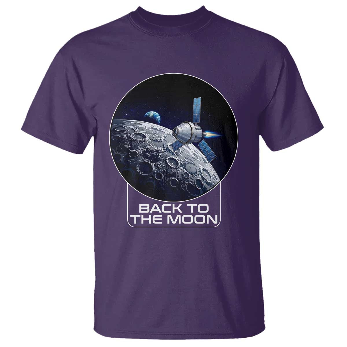 Back To The Moon T Shirt Lunar Mission Astronaut Space Lover