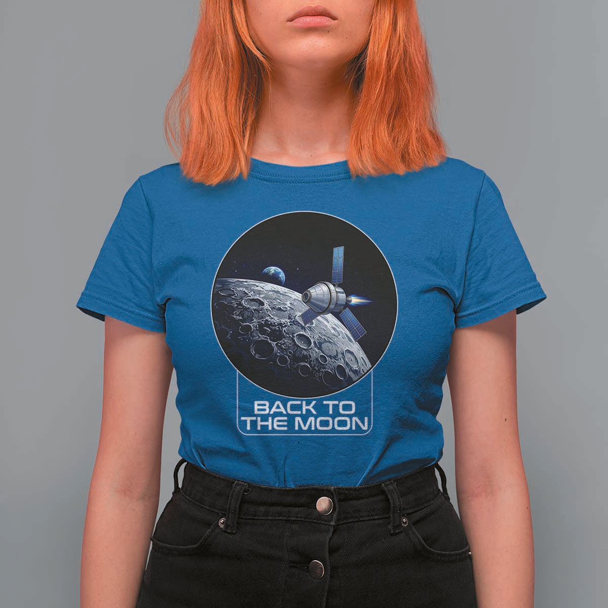 Back To The Moon T Shirt For Women Lunar Mission Astronaut Space Lover